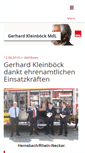 Mobile Screenshot of gerhard-kleinboeck.de